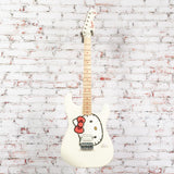 Squier by Fender x Hello Kitty - Stratocaster Electric Guitar - White - w/ Deluxe Hello Kitty Gigbag