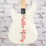 Squier by Fender x Hello Kitty - Stratocaster Electric Guitar - White - w/ Deluxe Hello Kitty Gigbag