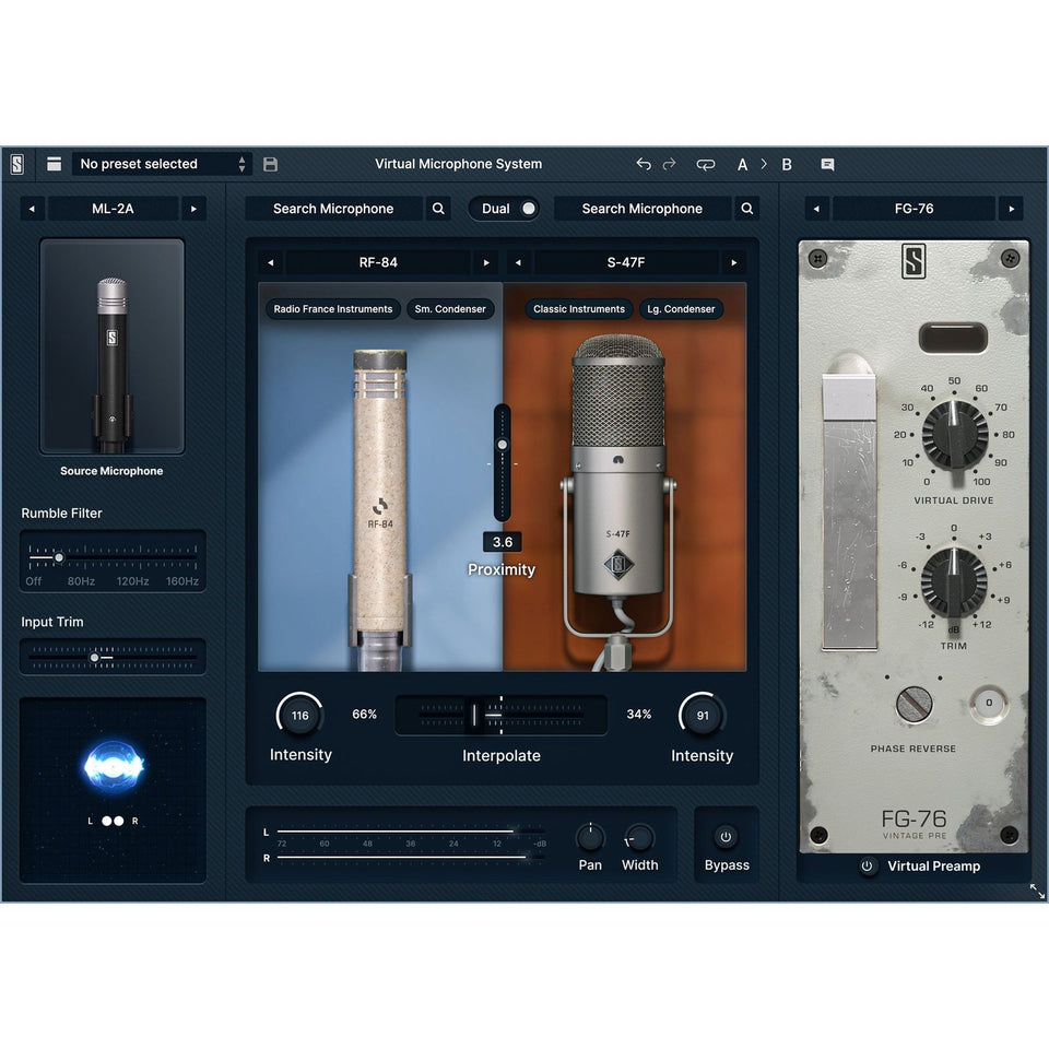Slate Digital VMS ML-2A Large-Diaphragm Condenser Microphone - Matched Pair
