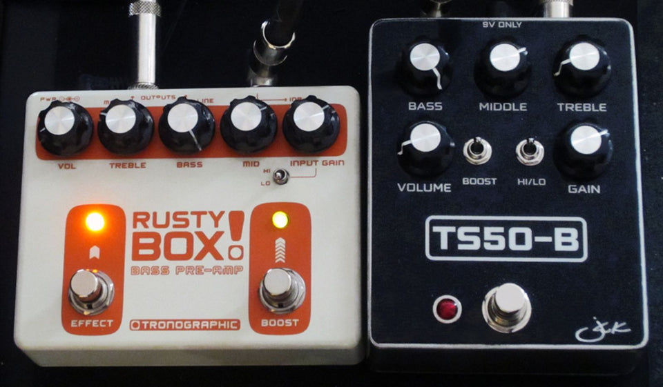 JohnK Traynor TS50-B preamp pedal 2025 - Black/Silver (Rusty Box)