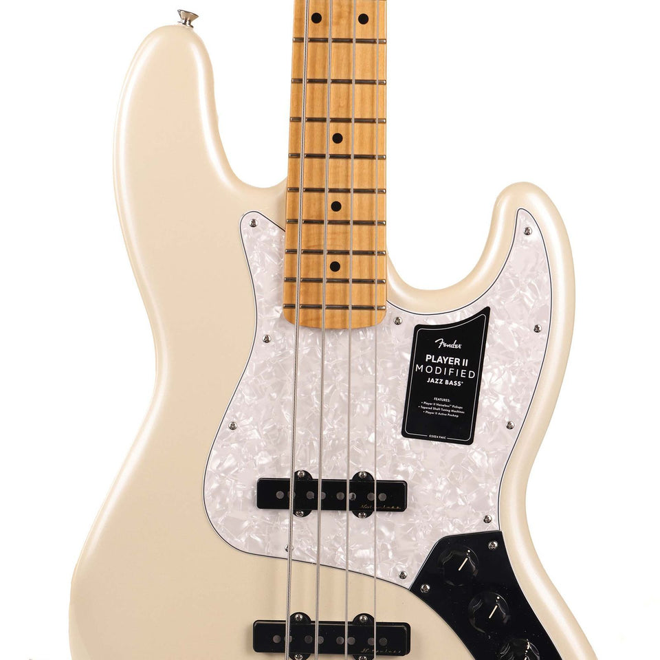 Fender Player II Modified Active Jazz Bass Olympic Pearl Used