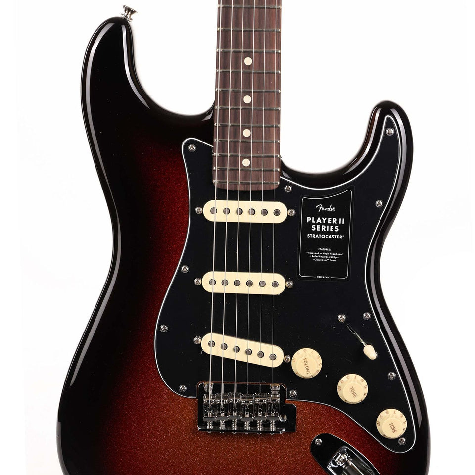 Mint Fender Player II Stratocaster Limited Edition Sparkle 3-Color Sunburst